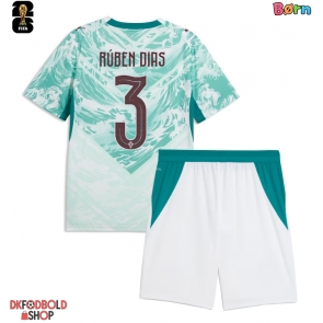 Portugal Ruben Dias #3 Udebanesæt Børn VM 2026 Kort ærmer (+ korte bukser)